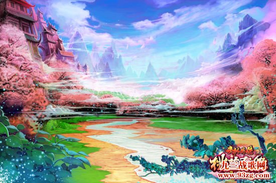 绝美秘境桃花纷飞